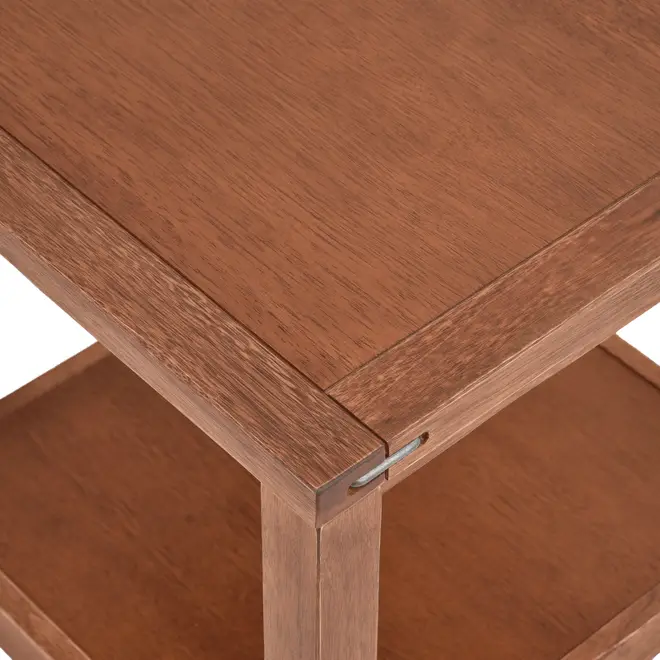 MESA LATERAL 50 CM X 50 CM ARMAZÉM - NOZES - Foto 4