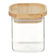 POTE 150 ML BAMBOO BORUS QUADRADO - INCOLOR/BAMBU - Foto 1