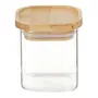 POTE 150 ML BAMBOO BORUS QUADRADO - INCOLOR/BAMBU - Foto 1