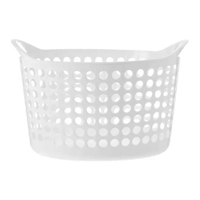 CESTO OVAL 59 CM X 30 CM X 34 CM DRYFULL - BRANCO - Foto 1