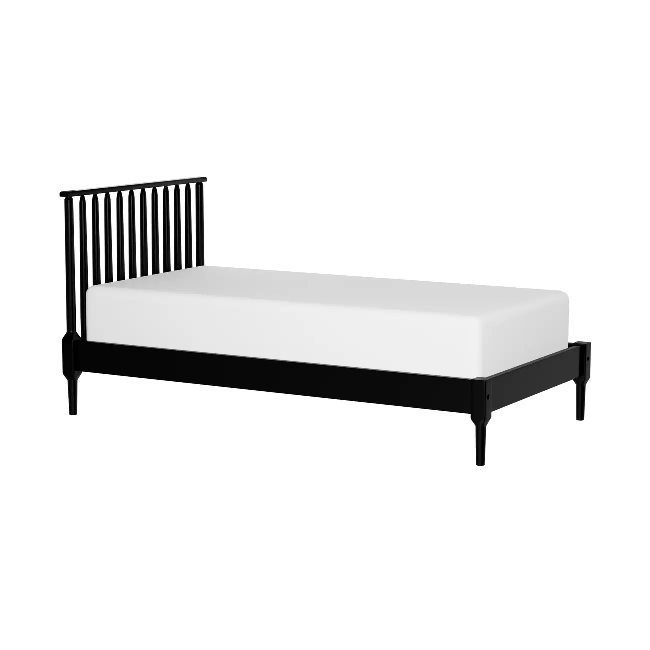 CAMA DE SOLTEIRO 98 CM SKAND - PRETO - Foto 5