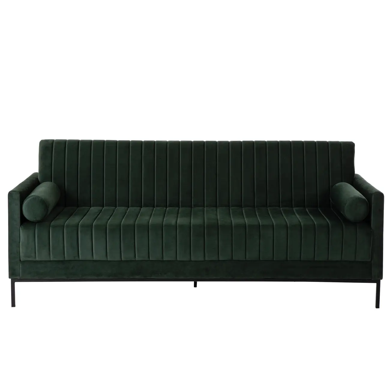 SOFÁ-CAMA 3 LUGARES MARAD - MALAQUITA/PRETO - Foto 1