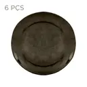 JOGO PRATO SOBREMESA C/6 PÇ GEO ORGÂNICO