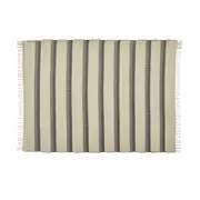 TAPETE 1,50 M X 2 M LOOM - NATURAL/PRETO - Foto 1