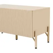 ARMÁRIO DE BANHEIRO 1 PORTA BASCULANTE 85 CM X 40 CM RIBS - AREIA/AREIA - Foto 8
