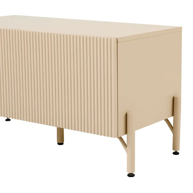 ARMÁRIO DE BANHEIRO 1 PORTA BASCULANTE 85 CM X 40 CM RIBS - AREIA/AREIA - Foto 8