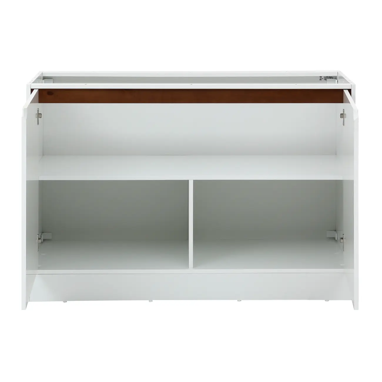 ARMÁRIO DE COZINHA INFERIOR 1,20 M 2 PORTAS POAH - BRANCO/NOZES - Foto 3