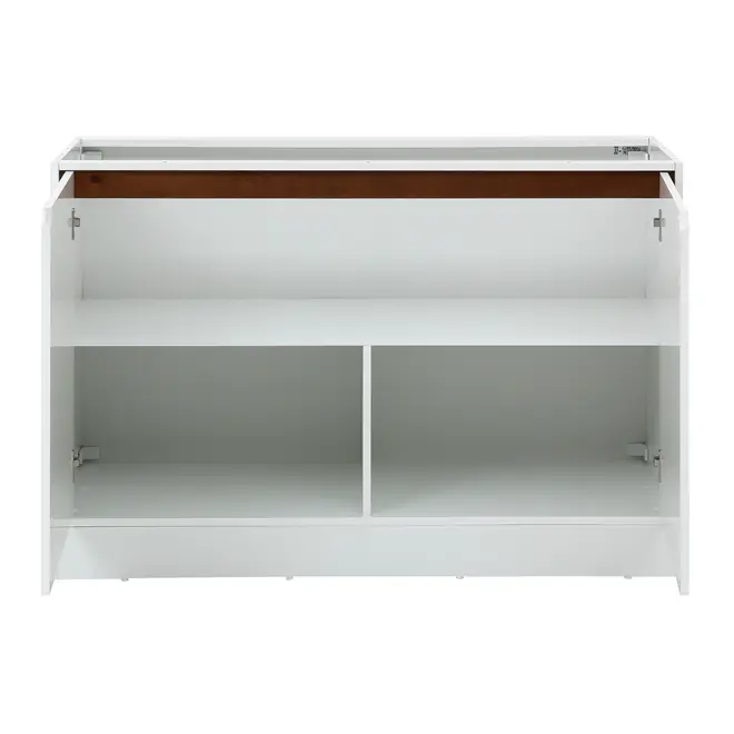 ARMÁRIO DE COZINHA INFERIOR 1,20 M 2 PORTAS POAH - BRANCO/NOZES - Foto 3