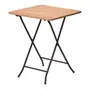 MESA PARA ÁREA EXTERNA DOBRÁVEL 60 CM X 60 CM VENETO - PRETO/EUCALIPTO - Foto 2