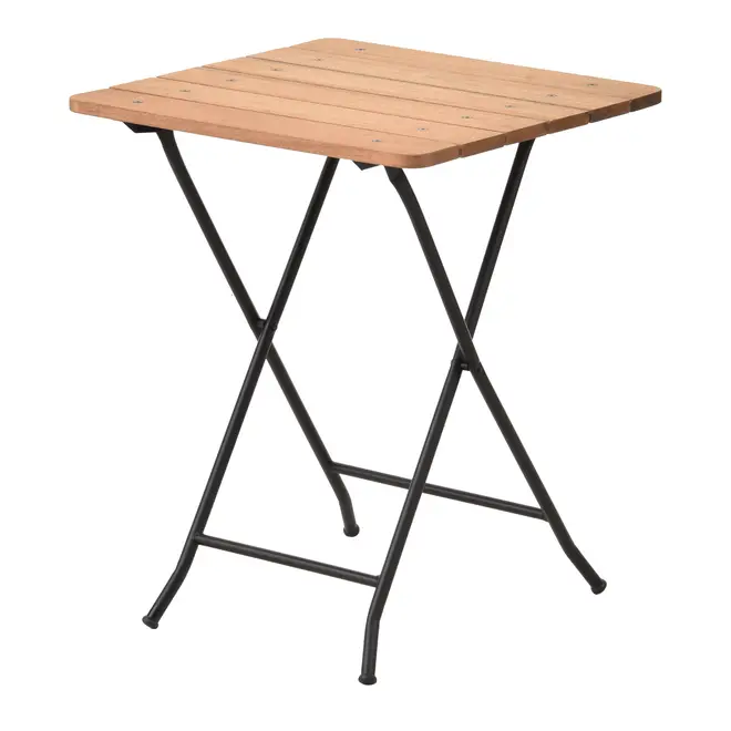 MESA PARA ÁREA EXTERNA DOBRÁVEL 60 CM X 60 CM VENETO - PRETO/EUCALIPTO - Foto 2