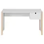 ESCRIVANINHA INFANTIL 1 GAVETA 86 CM X 40 CM PIN PLAY - NATURAL WASHED/BRANCO - Foto 1