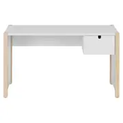 ESCRIVANINHA INFANTIL 1 GAVETA 86 CM X 40 CM PIN PLAY - NATURAL WASHED/BRANCO - Foto 1
