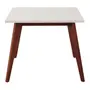 MESA 90 CM X 90 CM LIN - NOZES/BRANCO - Foto 2