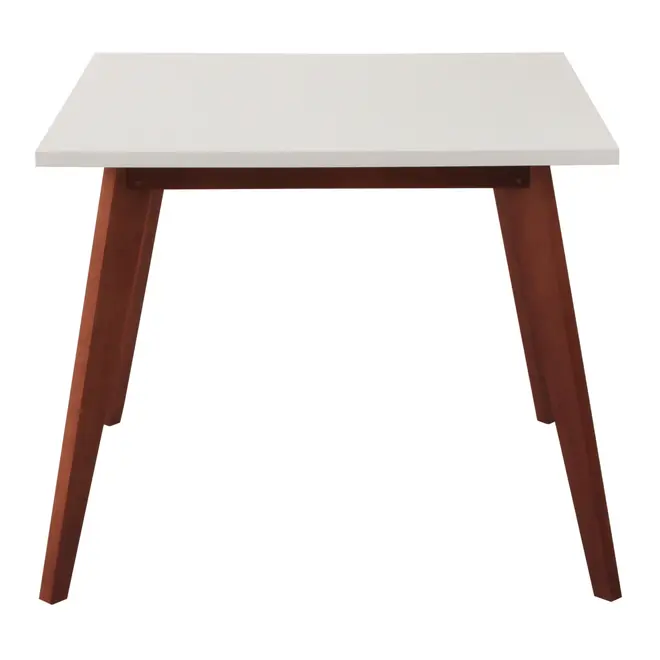 MESA 90 CM X 90 CM LIN - NOZES/BRANCO - Foto 2