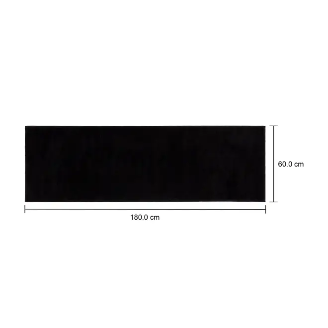 TAPETE 60 CM X 1,80 M LOX - PRETO - Foto 7