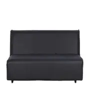 SOFÁ-CAMA 2 LUGARES BOYD - CORSIN PRETO - Foto 1