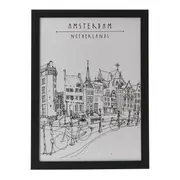 KIT QUADROS C/3 TRAVEL MEMORIES - PRETO/BRANCO - Foto 3