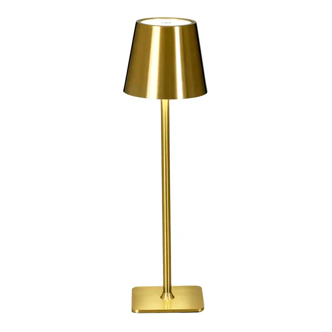 LUMINÁRIA DE MESA LED RECARREGÁVEL KROM - OURO - Foto 6
