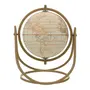 ADORNO MESA 25 CM MUNDI GLOBO TERRESTRE - OFF WHITE/DOURO - Foto 1