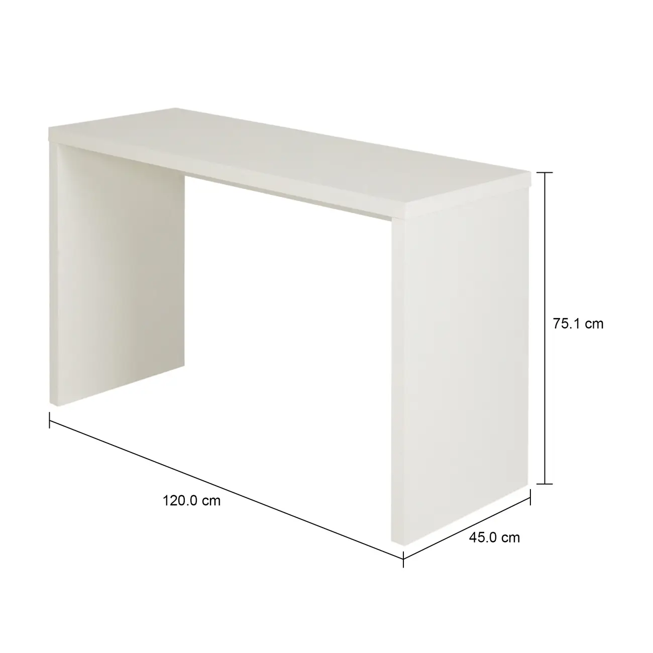 MESA 1,20 M X 45 CM FIND - BRANCO - Foto 7