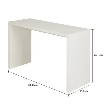 Imagem com medidas do produto MESA 1,20 M X 45 CM FIND