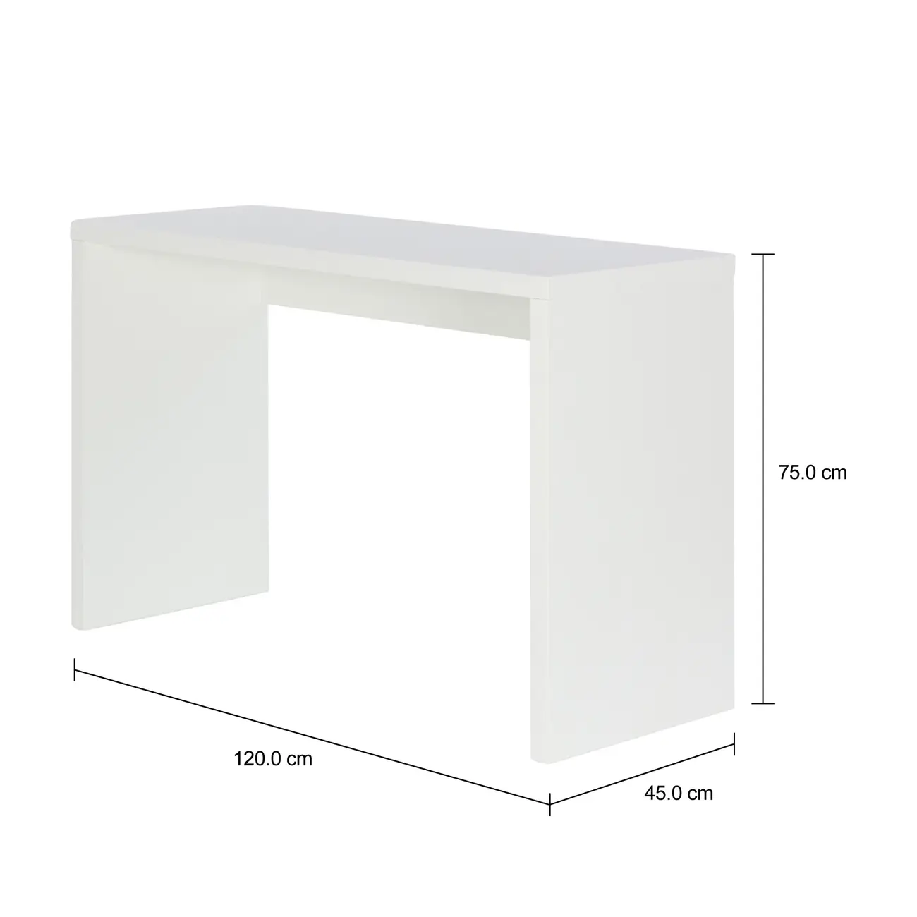 MESA 1,20 M X 45 CM FIND - BRANCO - Foto 8