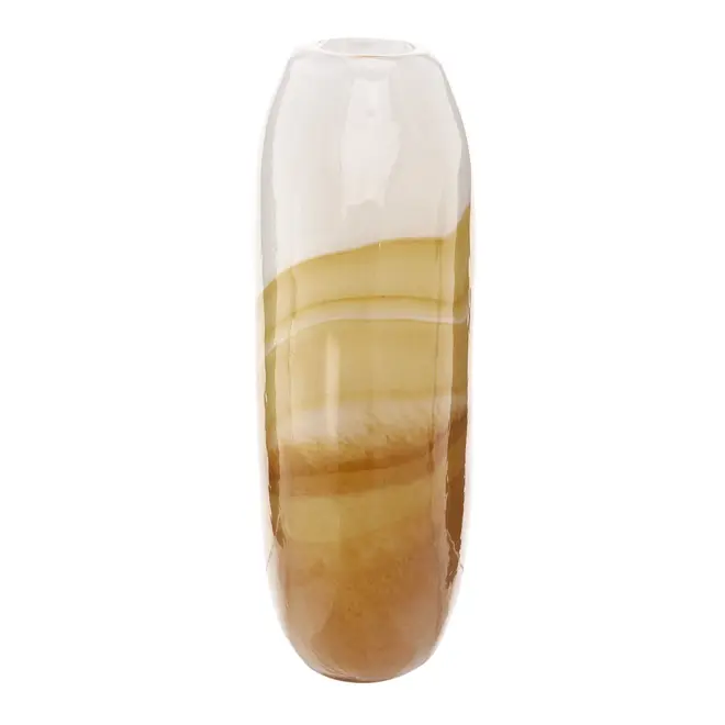 VASO 23 CM JARI - BRANCO/BEGE - Foto 3