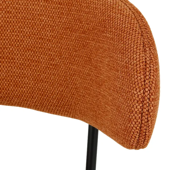 BANCO ALTO DISCUS - PRETO/CASCA DE URUCUM - Foto 7