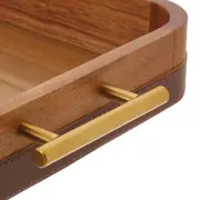 BANDEJA 42 CM X 27 CM ACÁCIA LORD - ACÁCIA/OURO VELHO - Foto 5