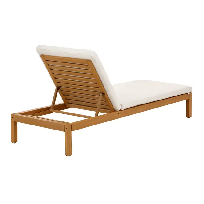 CHAISE LONGUE COM ALMOFADA PIPA - CASTANHA DE CAJU/NATURAL - Foto 3
