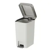 LIXEIRA COM PEDAL 15 L DAY USE - BRANCO/INOX - Foto 5