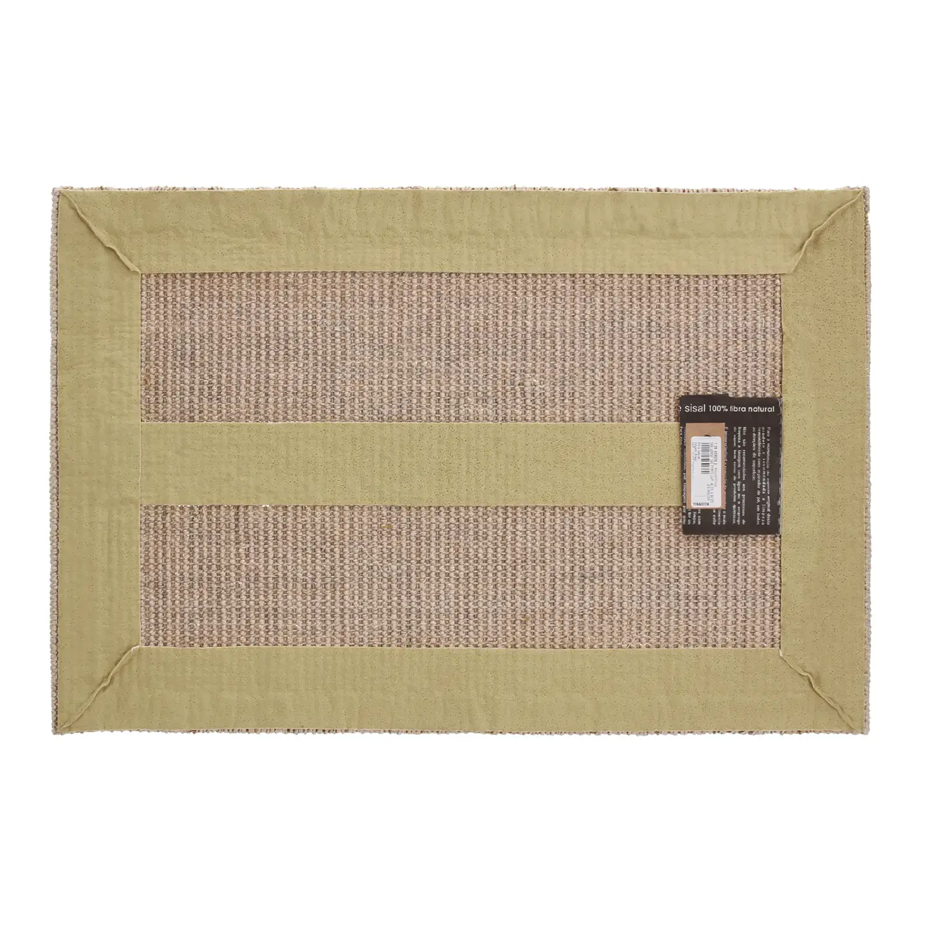 CAPACHO 40 CM X 60 CM TÃO LONGE TÃO PERTO - NATURAL/SÁLVIA - Foto 2