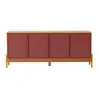 BUFFET 4 PORTAS 1,87 M X 45 CM ANTÚRIO - MACCHIATO/RODONITA - Foto 1