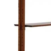 ESTANTE/ESCRIVANINHA PAREDE/TETO 86 CM X 2,41 M/2,80 M LIBRERIA - NOZES/PRETO - Foto 11
