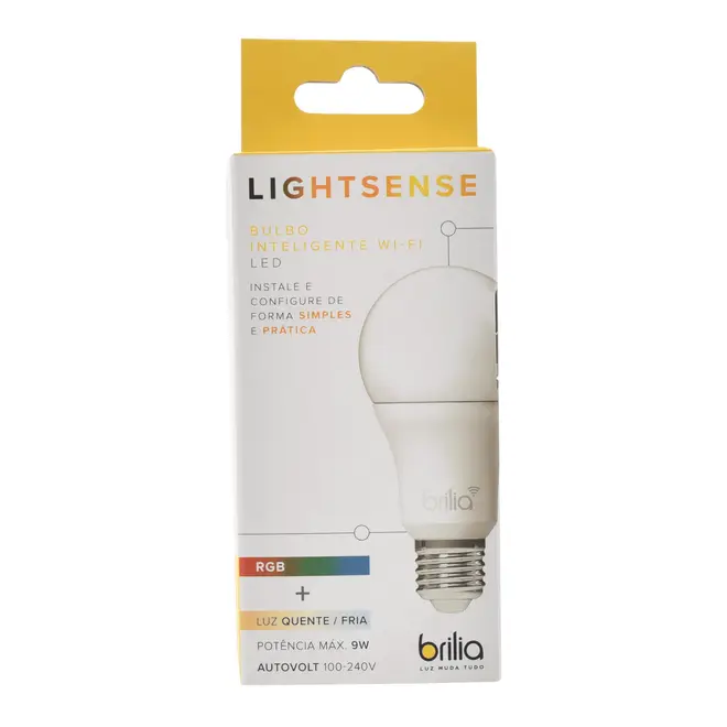 LÂMPADA LED INTELIGENTE RGW A60 9W 127/220V BRILIA - BRANCO - Foto 3