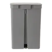 LIXEIRA DUPLA COM PEDAL 30 L TRIUM - KONKRET/CINZA - Foto 7