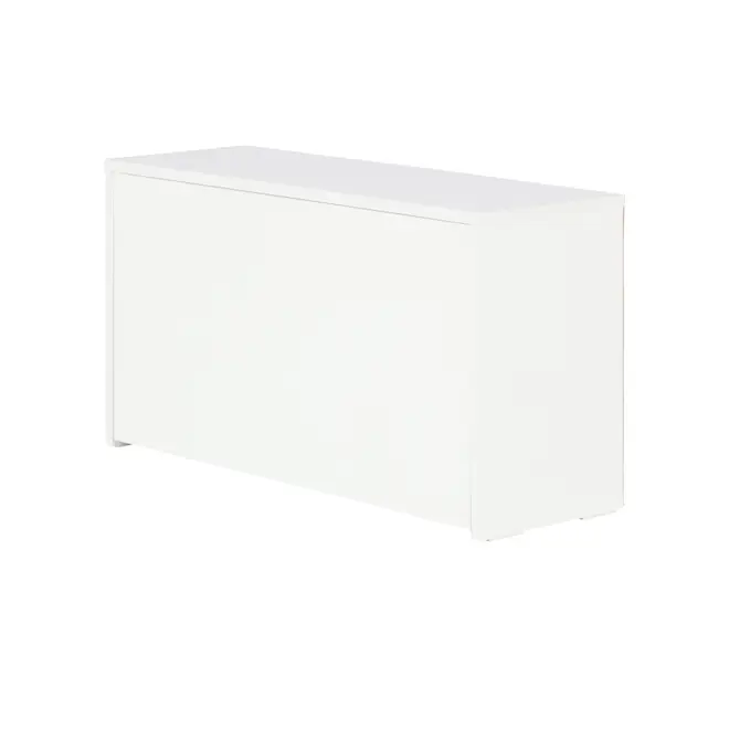 SAPATEIRA EMPILHÁVEL 1 PORTA BASCULANTE BOOZ - BRANCO - Foto 2