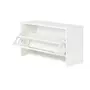 SAPATEIRA EMPILHÁVEL 1 PORTA BASCULANTE BOOZ - BRANCO - Foto 3
