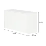 SAPATEIRA EMPILHÁVEL 1 PORTA BASCULANTE BOOZ - BRANCO - Foto 6