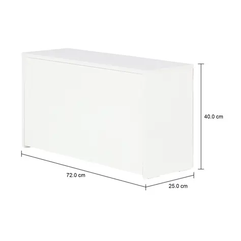 Imagem com medidas do produto SAPATEIRA EMPILHÁVEL 1 PORTA BASCULANTE BOOZ