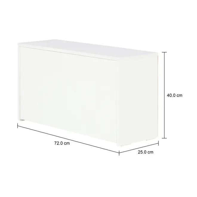 SAPATEIRA EMPILHÁVEL 1 PORTA BASCULANTE BOOZ - BRANCO - Foto 6