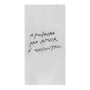 GUARDANAPO PACOTE COM 20 PEÇAS 39 CM X 39 CM MANUSCRITO - BRANCO/PRETO - Foto 2