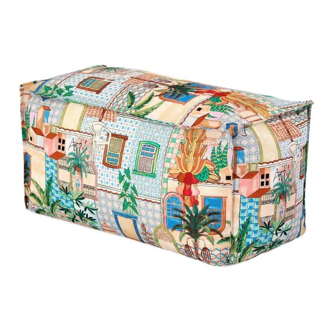 PUFF 90 CM X 45 CM SAUDADE TROPICAL - MULTICOR - Foto 1