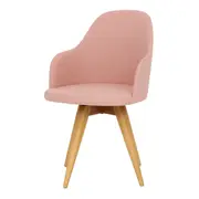 CADEIRA DE JANTAR GIRATÓRIA KLOE - TAUARI/QUARTZO ROSA - Foto 3