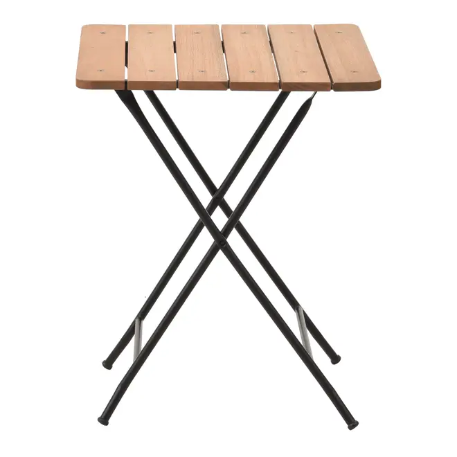 MESA PARA ÁREA EXTERNA DOBRÁVEL 60 CM X 60 CM VENETO - PRETO/EUCALIPTO - Foto 3
