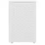 CESTO PARA ROUPA COM RODINHAS 35 CM X 35 CM X 57 CM ENREDO - BRANCO - Foto 1