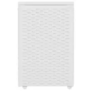 CESTO PARA ROUPA COM RODINHAS 35 CM X 35 CM X 57 CM ENREDO - BRANCO - Foto 1