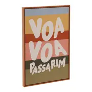 QUADRO 29 CM X 21 CM VOA PASSARIM - NOZES/MULTICOR - Foto 2
