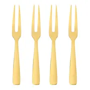 JOGO GARFO PARA APERITIVO 4 PÇS DORÉ - DOURADO - Foto 1