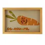 QUADRO 20 CM X 30 CM DA HORTINHA CENOURA - AMÊNDOA/MULTICOR - Foto 1